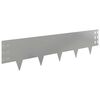 vidaXL Ograda oko Travnjaka 20 pcs 100 x 25 cm Čelik Srebrna