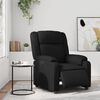 vidaXL Električni naslonjač od umjetne kože crni