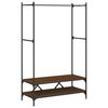 vidaXL Stalak za odjeću s policama Smeđa hrasta od konstruiranog drva