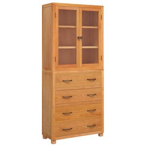 vidaXL Set namje&scaron;taja za pohranu 2 kom. Prirodna 80 x 35 x 185 cm