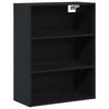 vidaXL Highboard Crni hrast 69,5 x 34 x 180 cm Konstruirano drvo