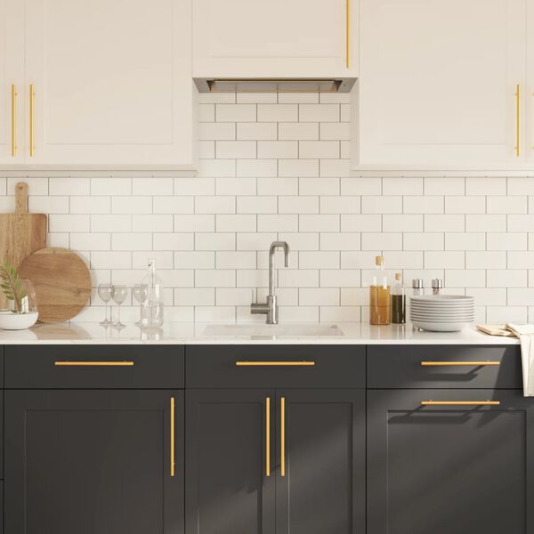 vidaXL Ručke za ormarić 10 kom zlatne 192 mm od nehrđajućeg čelika