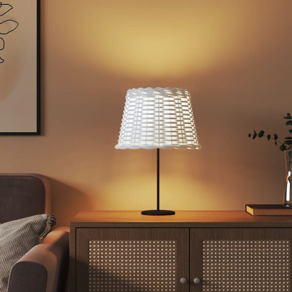 vidaXL Sjenilo za svjetiljku bijelo &Oslash; 30 x 20 cm od pruća