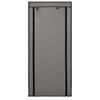 282430 vidaXL Shoe Cabinet with Cover Grey 58x28x106 cm Fabric