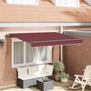 vidaXL Skrovita tenda Tamno crvena 350 x 200 x 165 cm tkanina