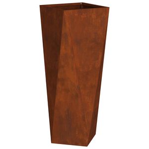 vidaXL Sadilica Rđa 30 x 30 x 75 cm Čelik otporan na vremenske uvjete