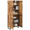 vidaXL Highboard Staro drvo 69,5 x 34 x 180 cm Konstruirano drvo