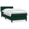 vidaXL Box Spring krevet s madracem tamno zeleni 90x210 cm bar&scaron;un