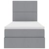 vidaXL Krevet s madracem i skladi&scaron;tem Svijetlo siva 90 x 190 cm