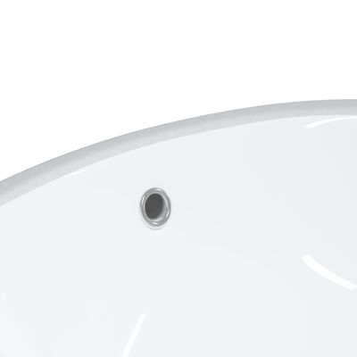 vidaXL Kupaonski umivaonik bijeli 47x39x21 cm ovalni keramički