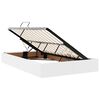 vidaXL Krevet s od storage s madracem Bijelo 120 x 190 cm Lažna koža