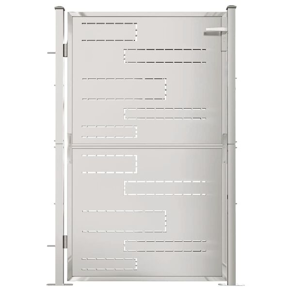 vidaXL Vrtna vrata 100x145 cm nehrđajući čelik