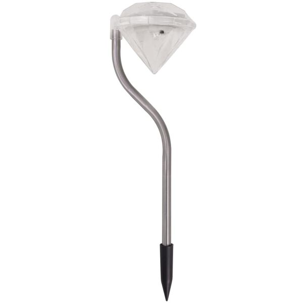 vidaXL Solarne LED vrtne svjetiljke 6 kom 9 x 7,8 x 29,5 cm