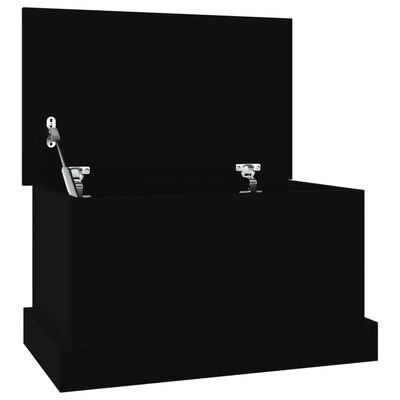 vidaXL Kutija za pohranu crna 50 x 30 x 28 cm od konstruiranog drva
