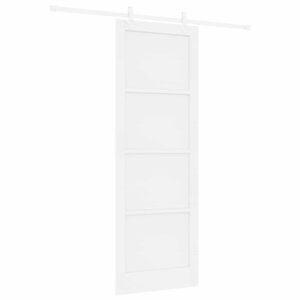 vidaXL Klizna vrata Bijela 83 x 232 cm Masivna borovina