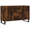 vidaXL Komoda boja dimljenog hrasta 100 x 36 x 60 cm konstruirano drvo
