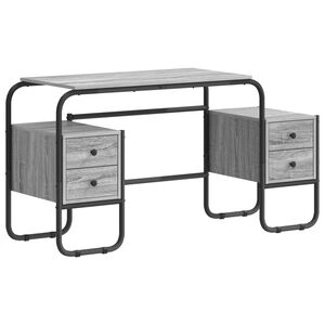 vidaXL Stol s pohranom Siva Sonoma 145 x 50 x 75 cm