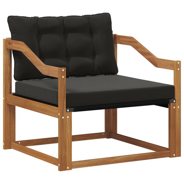 vidaXL Set vanjskih sofa Čvrsto drvo akacije i Textilene Prirodna