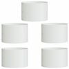vidaXL Prsten za saksiju 5 pcs Bijelo 30 x 30 x 20 cm Čelična vrata