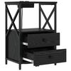vidaXL Noćni ormar Crni hrast 40 x 31 x 60 cm Konstruirano drvo