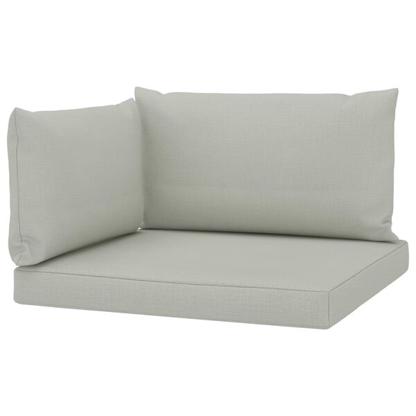 vidaXL Jastuci za sofu od paleta 3 kom bež od tkanine