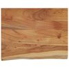 vidaXL Zidna polica 50x40x2,5 cm pravokutna bagremovo drvo živi rub