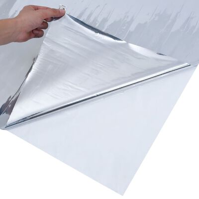 vidaXL Solarna folija s reflektirajućim efektom srebrna 45x1000 cm PVC
