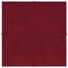 vidaXL Zidne ploče 12 kom boja vina 30 x 30 cm baršunaste 1,08 m²