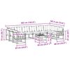 vidaXL Set vanjskih sofa s jastukom 11 pcs Prirodna i krem