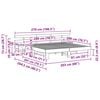 vidaXL Krevetna konstrukcija Bijelo 200 x 200 cm Čvrsto borovo drvo