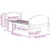 vidaXL Okvir za krevet s 2 ladice tamnosivi 90 x 200 cm od borovine