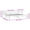 vidaXL Dnevni krevet na izvlačenje bez madraca 80x200 cm