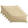 vidaXL Presvlaka za jastuk 6 pcs HEERLEN Bež 40 x 80 cm Poliester