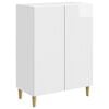 vidaXL Kreveta Bijela visokog sjaja 66 x 34,5 x 90 cm