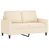 vidaXL 2-dijelni set sofa s jastucima krem bar&scaron;unasti