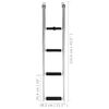vidaXL Sklopive ljestve za ukrcaj s 4 stepenice od nehrđajućeg čelika
