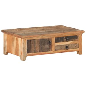 vidaXL Stolić za kavu 90 x 50 x 31 cm od masivnog obnovljenog drva