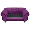 vidaXL Sofa za pse bordo 72 x 45 x 30 cm plišana