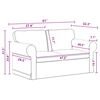 vidaXL Sofa 2 pcs Tamno siva 155 x 82 x 80 cm tkanina