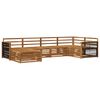 vidaXL Set vanjskih sofa 6 pcs Prirodna