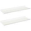 vidaXL Lebdeća polica Zidne 2 pcs Bijeli 60 x 18 x 2,5 cm Čelik