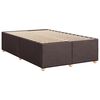 vidaXL Krevet box spring s madracem tamnosmeđi 120 x 190 cm od tkanine