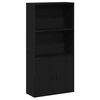 vidaXL Regal za knjige crni hrasta 60x24x120 cm od konstruiranog drva