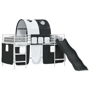 vidaXL Bijela i crna 80 x 201 cm