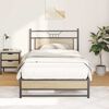 vidaXL Okvir kreveta bez madraca boja hrasta sonome 100x200 cm drveni