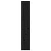 vidaXL Ormarić za knjige / pregrada crni 60x30x167,5 cm od borovine