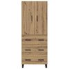vidaXL Highboard s ladicama 2 pcs Umjetnički hrast 69,5 x 34 x 180 cm