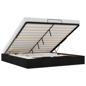 vidaXL Otomanski okvir kreveta bez madraca crni 180x200 cm od tkanine