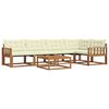 vidaXL Set vanjskih sofa s jastukom 6 pcs Prirodna i krem