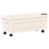 vidaXL Calypso saksija s kotačima Bijela 79 x 35 x 33 cm PP